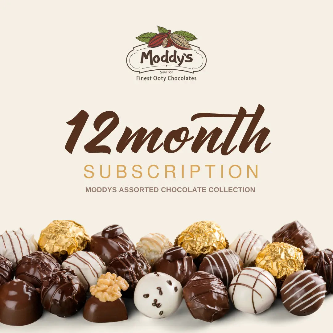 Moddys Assorted Chocolate Collection- 1 Kg, 12month Subscription