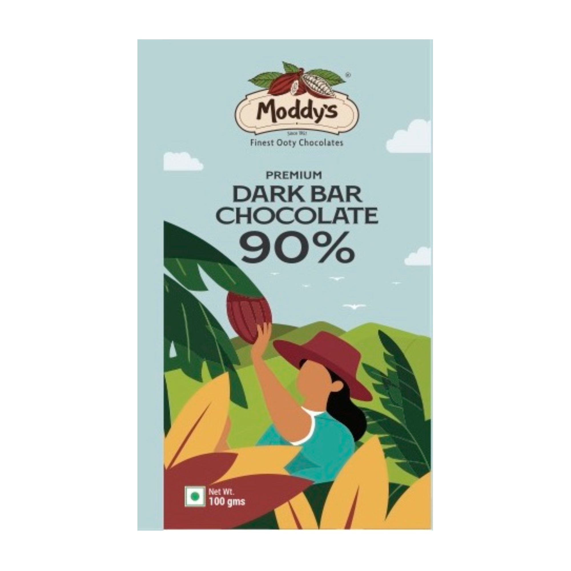 90% Premium Dark Chocolate Bar