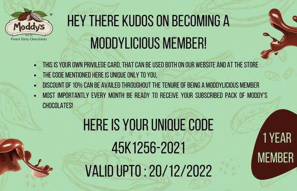 Moddylicious Member Card Back